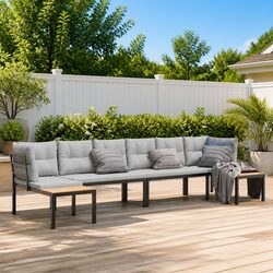 4 Piece Garden Sofa Set for Outdoor Comfort
