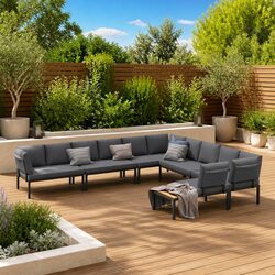 Versatile 6 Piece Garden Sofa Set with Washable Cushions