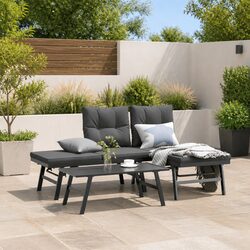 3 Piece Garden Bench Set for Relaxation and Gatherings