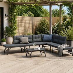 5-Piece Bench Set for Patios and Gardens