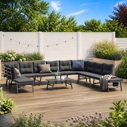 Practical 6-Piece Bench Set for Your Outdoor Relaxation