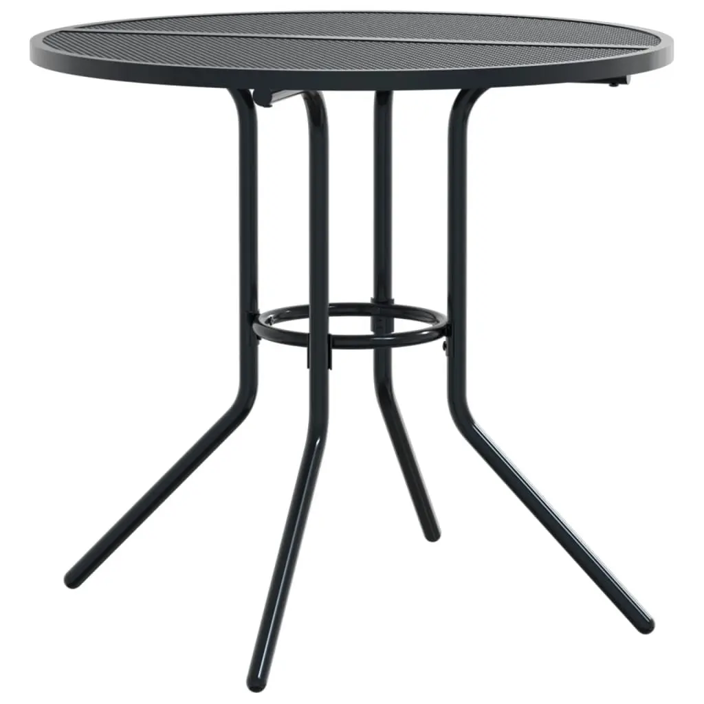 5 Piece Stackable Garden Chair Set Anthracite Outdoor Patio Dining Furniture