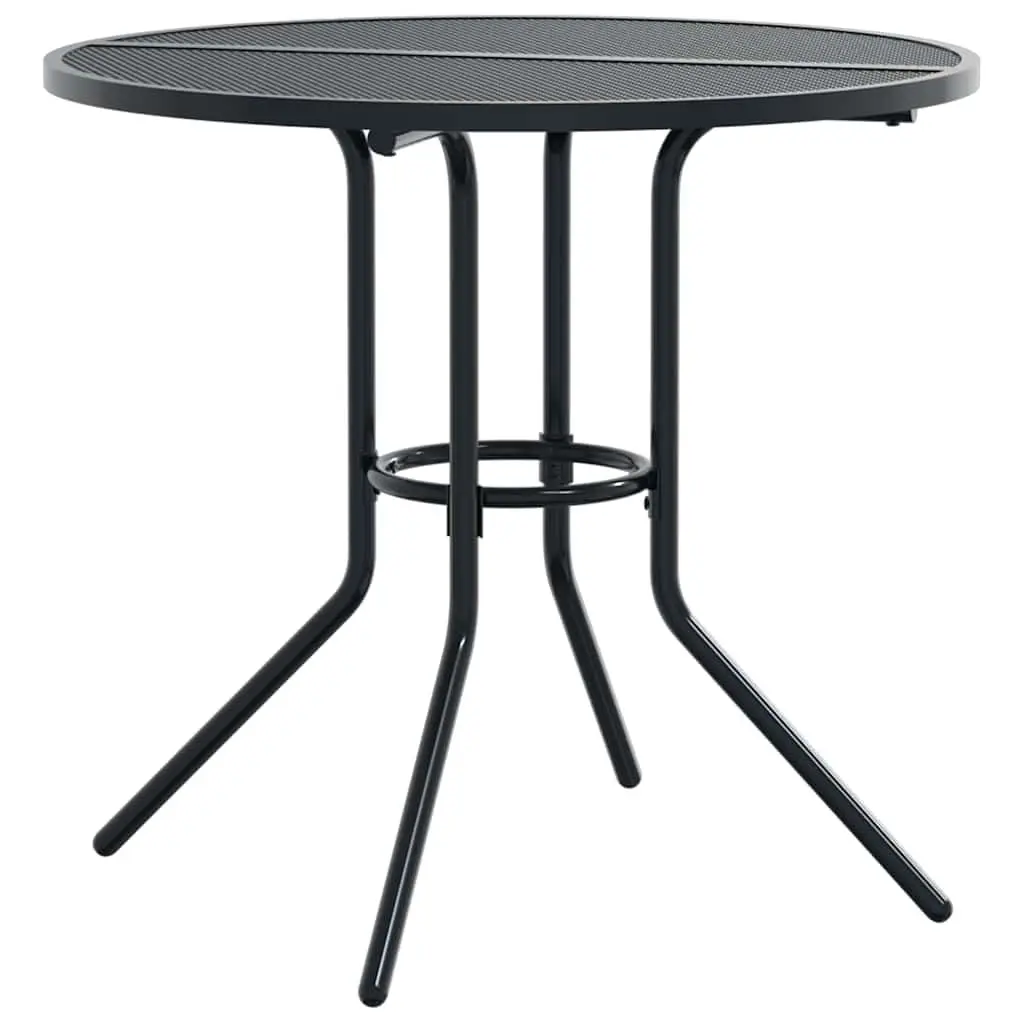 Stackable Garden Chair Set 5 Piece Outdoor Furniture Patio Dining Anthracite