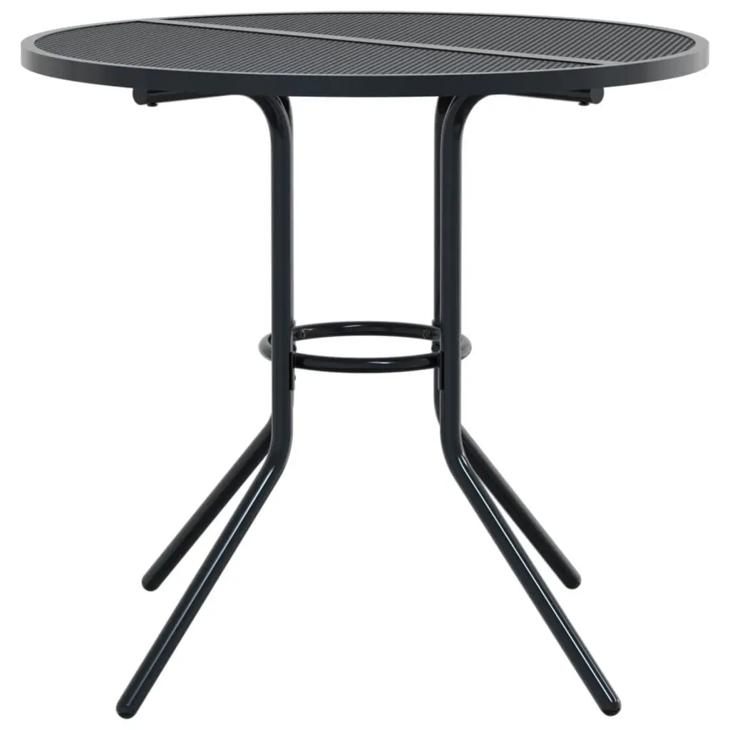 3-Piece Stackable Garden Chair Set in Anthracite