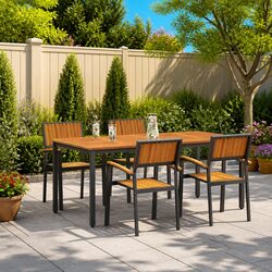 Practical 5-Piece Garden Dining Set for Entertaining