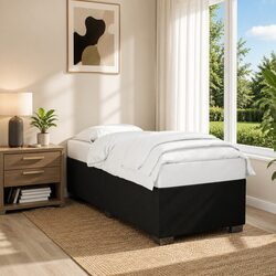 Practical Black Bed Frame 90x190 cm for Any Room