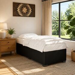 Versatile Black Bed Frame for Any Bedroom 90x190 cm