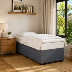 Practical Grey Velvet Bed Frame for Your Home