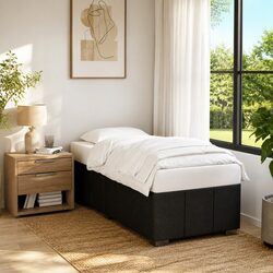 Practical Black Bed Frame 90x190 cm for Your Bedroom Needs