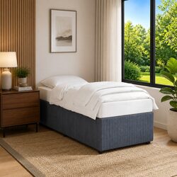Practical Dark Grey Velvet Bed Frame for Your Bedroom