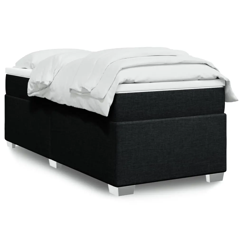 Pocket Spring Mattress King Single Box Spring Bed Fabric Upholstered Frame Grey