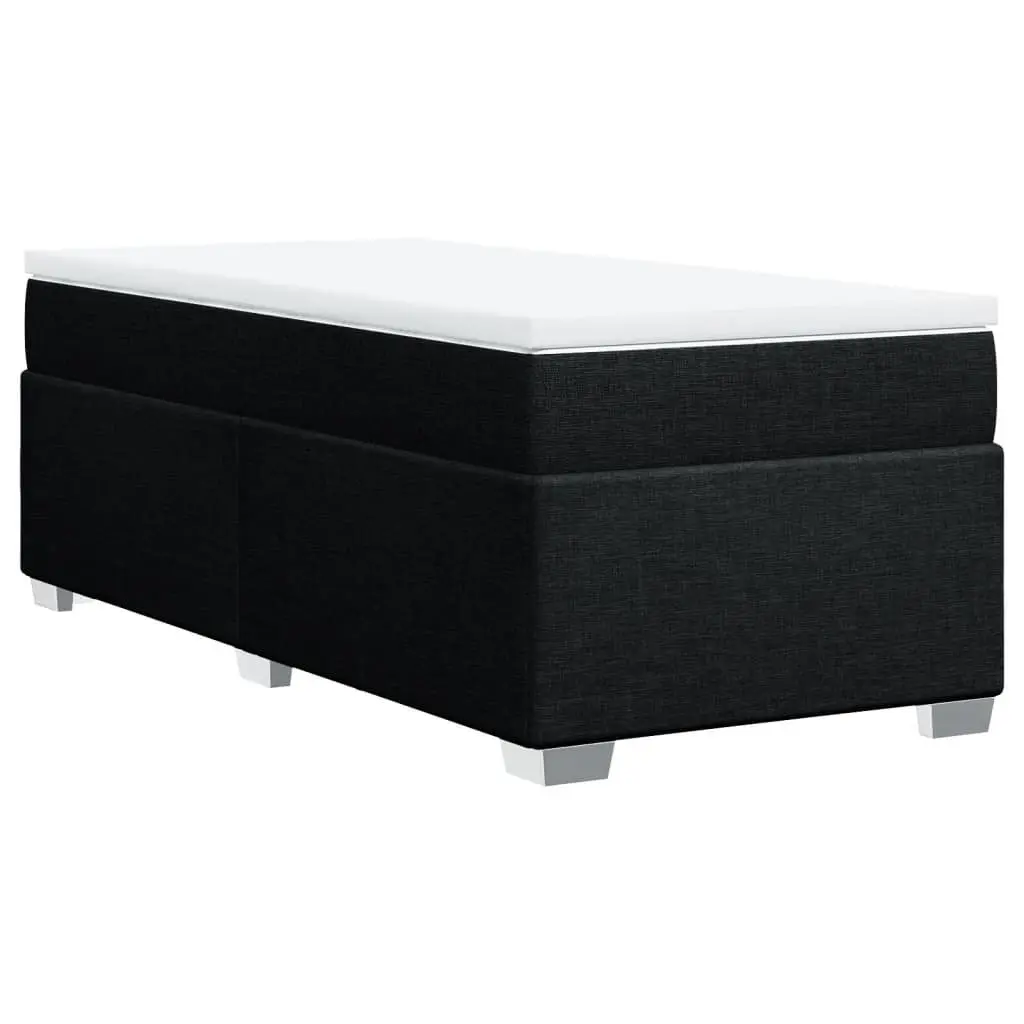 Pocket Spring Mattress King Single Box Spring Bed Fabric Upholstered Frame Grey