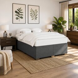 Versatile Light Grey Queen Box Spring Bed for Your Home
