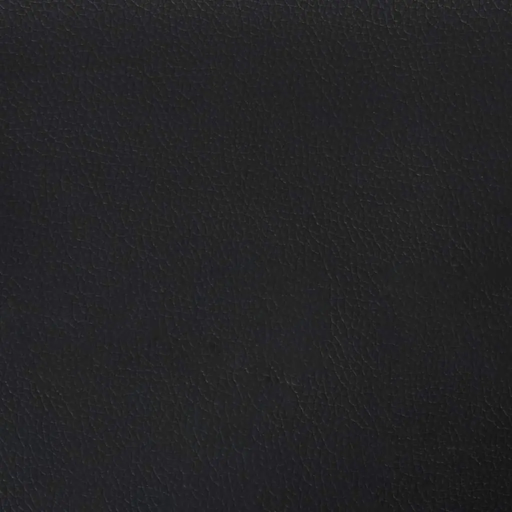 King Single Box Spring Bed with Pocket Mattress Black Faux Leather Frame