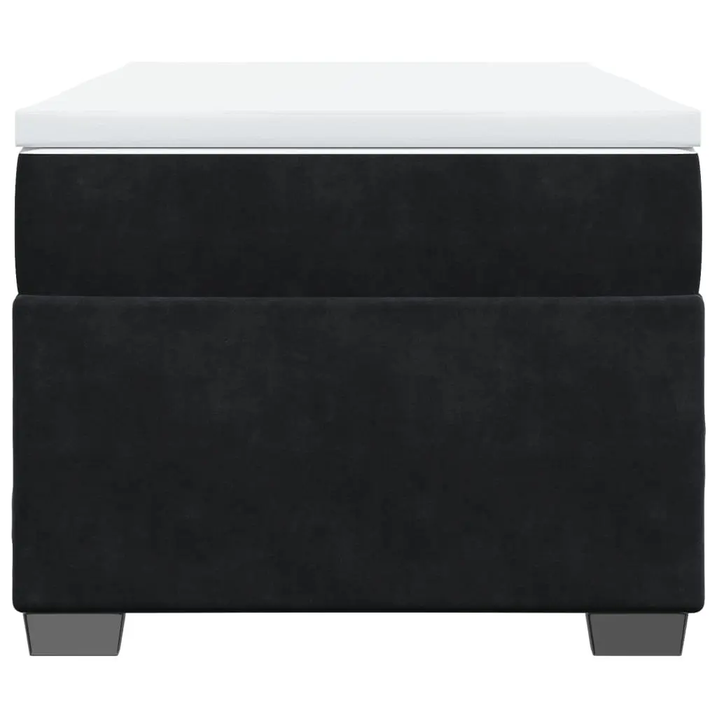 Box Spring Bed with Pocket Spring Mattress King Single Velvet Grey Bedroom
