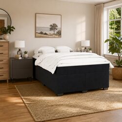 Versatile Queen Box Spring Bed with Comfortable Mattress