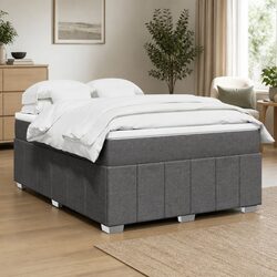 Practical Double Box Spring Bed with Comfortable Pocket Spring Mattress