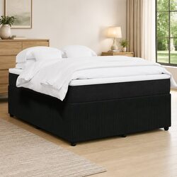 Practical Velvet Box Spring Bed for Any Bedroom
