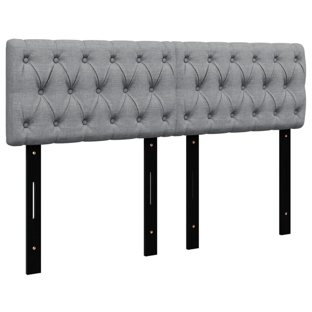 Queen Bed Frame with Dark Grey Upholstered Fabric Pocket Spring Mattress and Removable Topper
