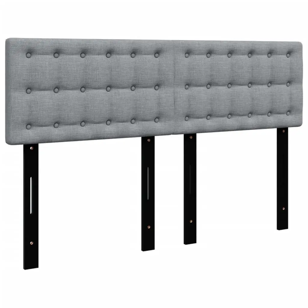 Queen Bed with Pocket Spring Mattress and Washable Topper Dark Grey Upholstery