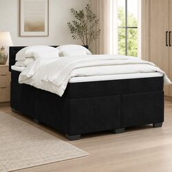 Practical Double Box Spring Bed with Removable Mattress Cover