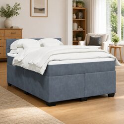 Comfortable Box Spring Bed with Pocket Spring Mattress in Queen
