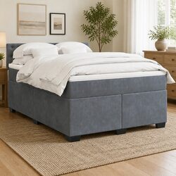 Practical Queen Size Velvet Bed for Cozy Bedrooms