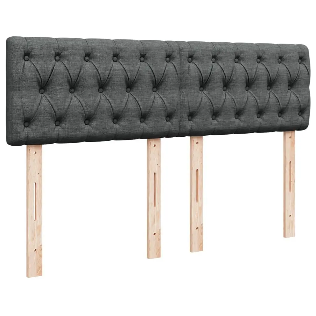 Double Bed Frame Pocket Sprung Mattress Double Size Black Fabric