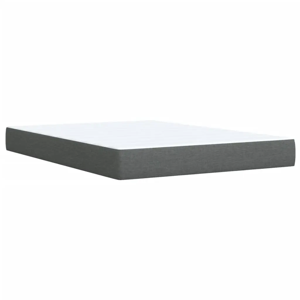 Double Bed Frame Pocket Sprung Mattress Double Size Black Fabric