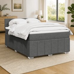 Practical Queen Box Spring Bed with Pocket Mattress