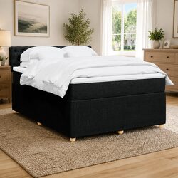 Practical Double Box Spring Bed with Pocket Spring Mattress
