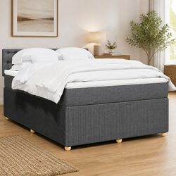 Practical Double Box Spring Bed with Supportive Mattress