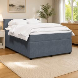 Double Box Spring Bed with Removable Topper