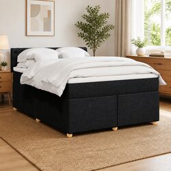 Queen Box Spring Bed with Mattress