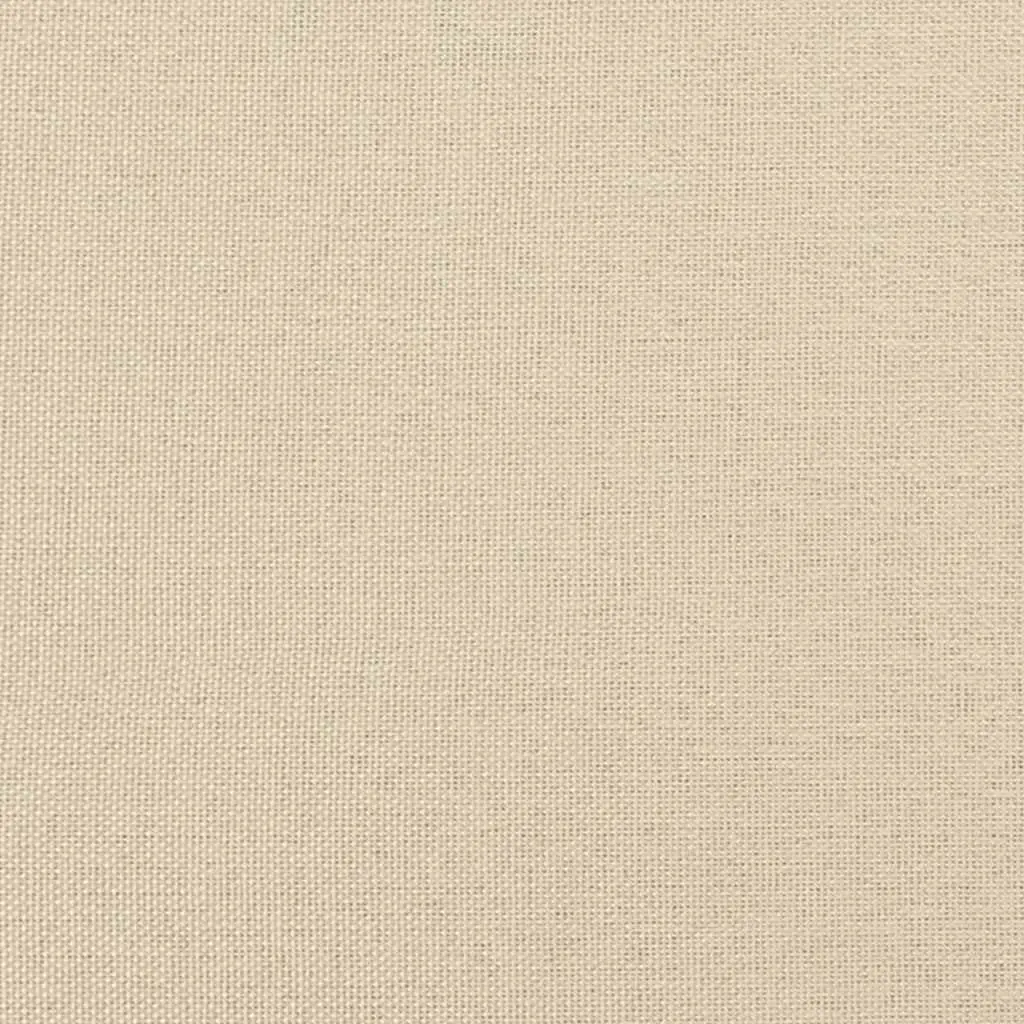 Rocking Chair Cream Fabric Padded Foam with Stool Steel Frame Wooden Rails
