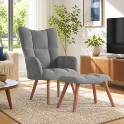 Comfortable Armchair and Stool for Your Home