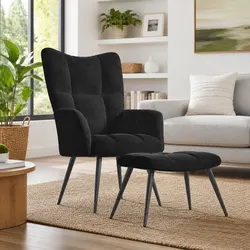 Versatile Relaxing Chair with Stool for Any Room