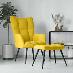 Comfortable Armchair with Stool - Perfect for Living Rooms