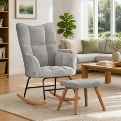 Versatile Rocking Chair and Stool for Every Home