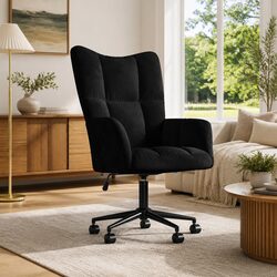 Versatile Black Velvet Chair Perfect for Any Room