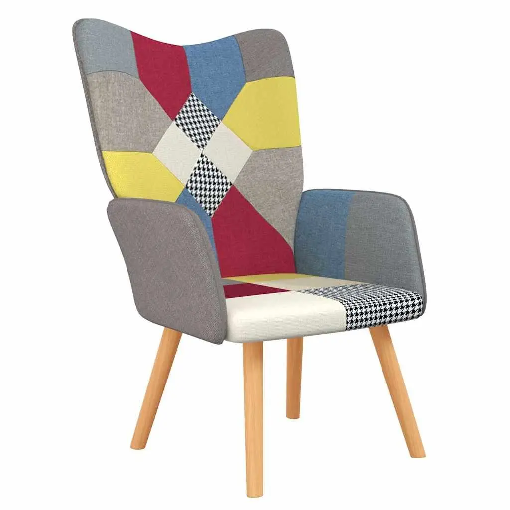 Multicolour Patchwork Armchair for Living Spaces