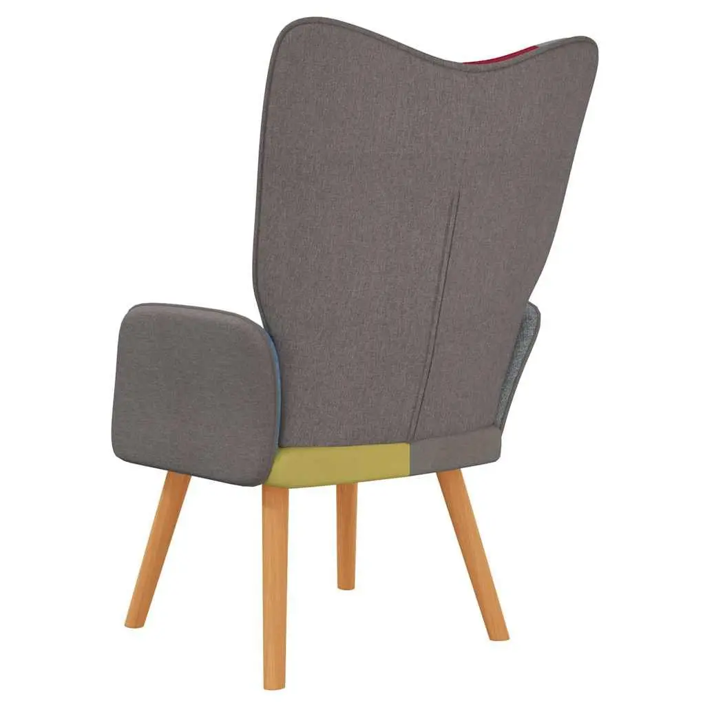 Multicolour Patchwork Armchair for Living Spaces