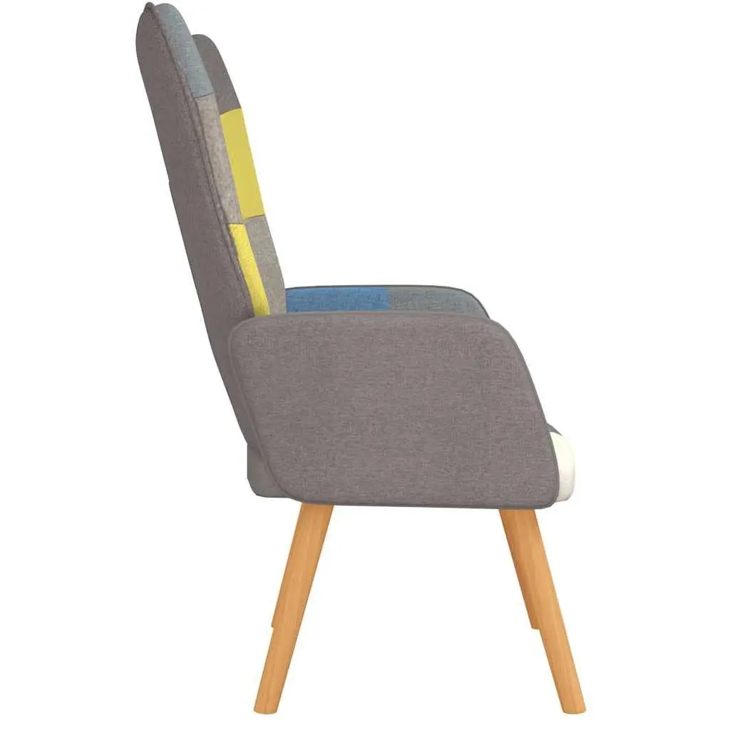 Multicolour Patchwork Armchair for Living Spaces