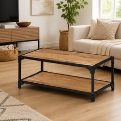 Practical Acacia Wood Coffee Table 90x45x35cm Brown