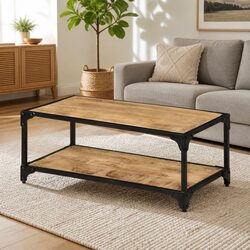 Versatile Solid Mango Coffee Table for Home Use 90x45x35cm