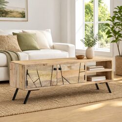 Versatile TV Stand 110x30x40 cm Solid Mango Wood