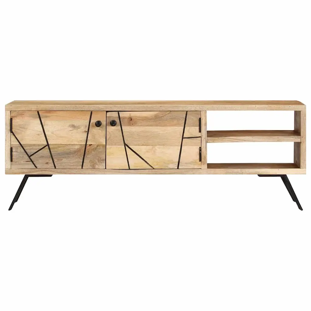 TV Stand 110x30x40 cm Solid Mango Wood