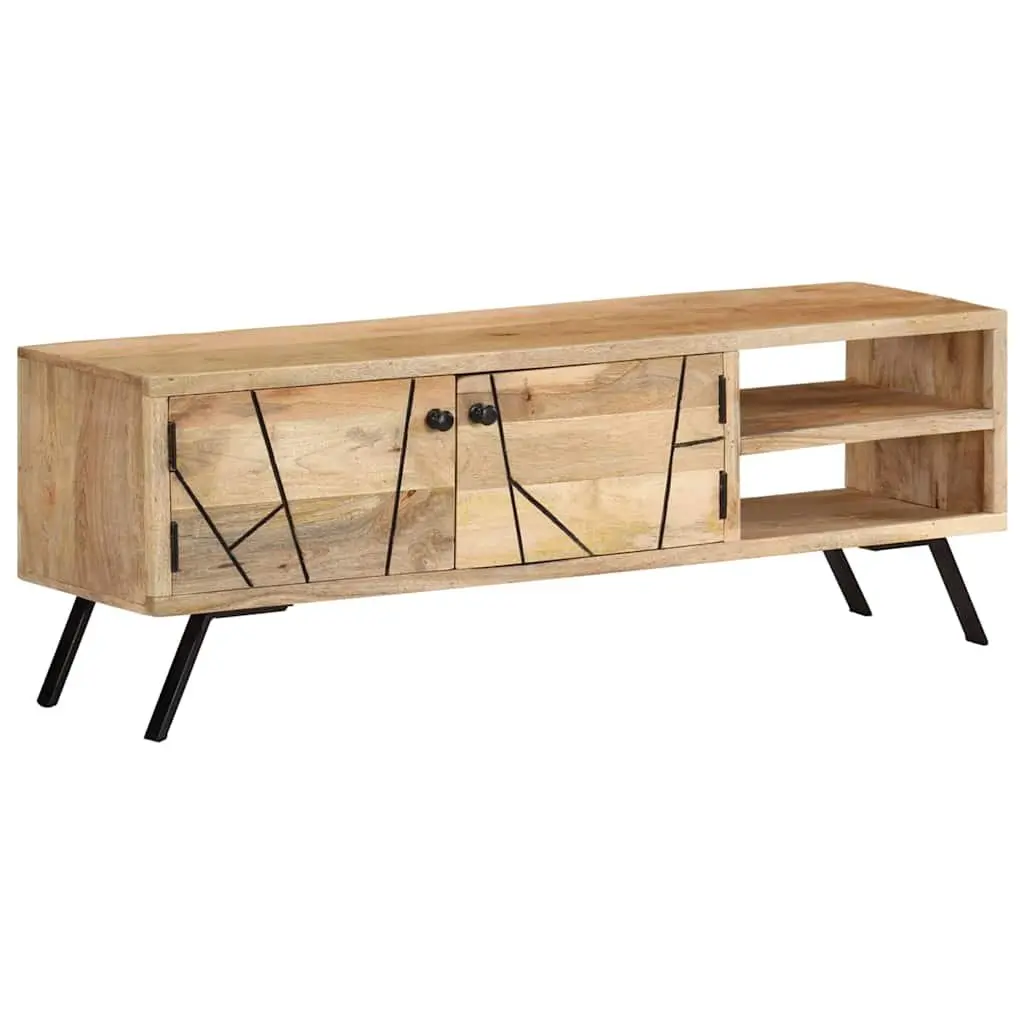TV Stand 110x30x40 cm Solid Mango Wood