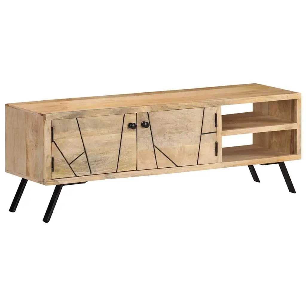 TV Stand 110x30x40 cm Solid Mango Wood