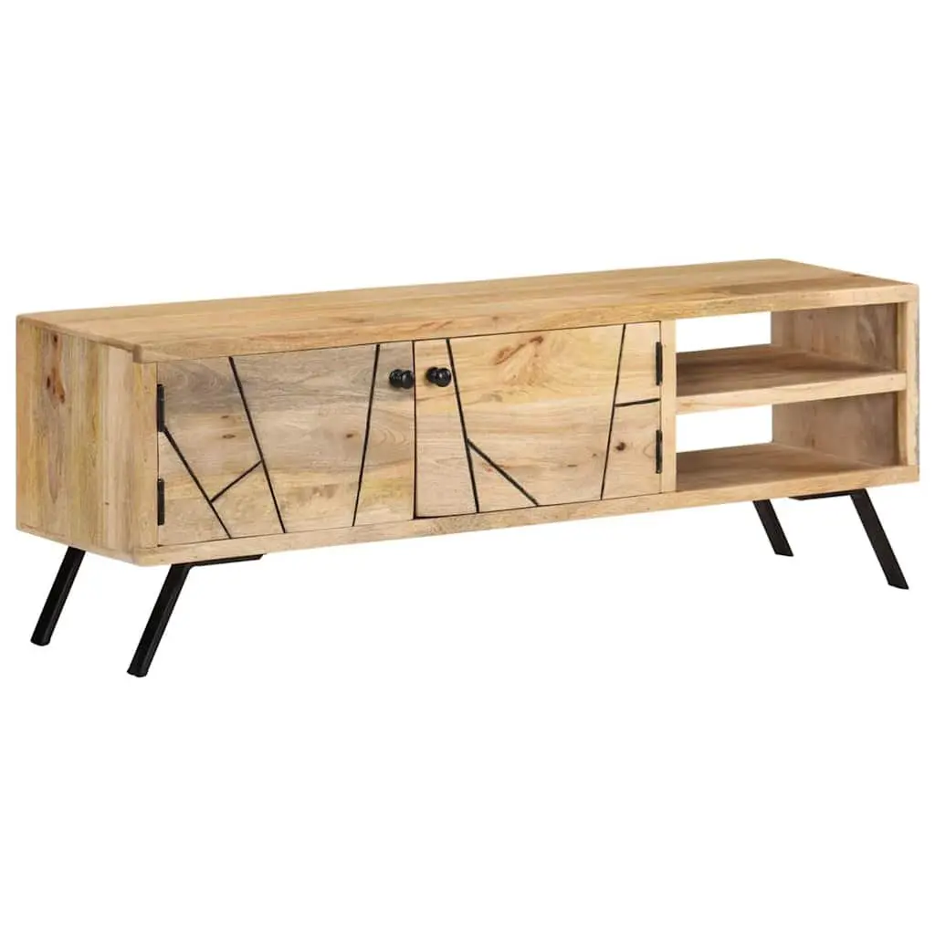TV Stand 110x30x40 cm Solid Mango Wood